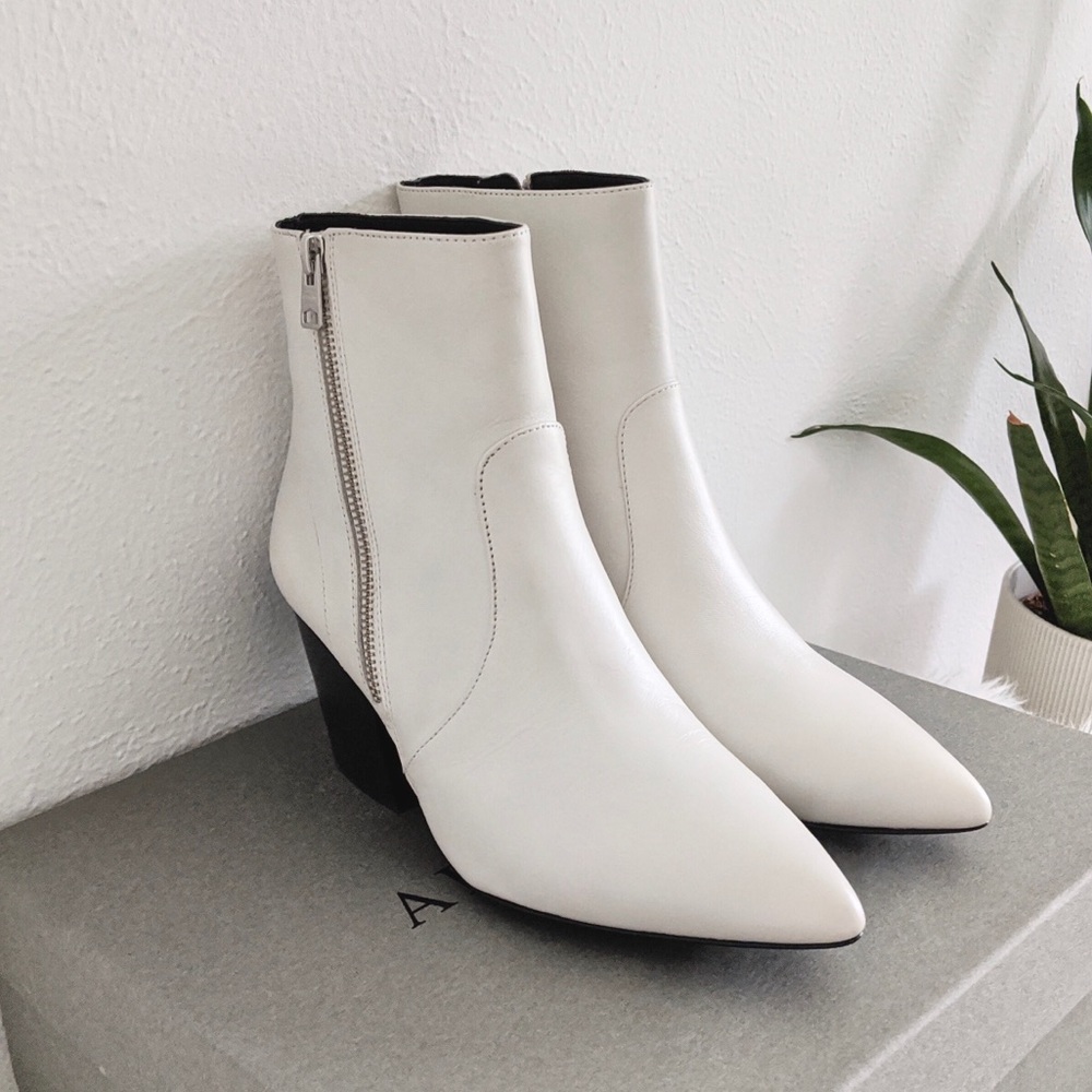 NWT All Saints white bootie